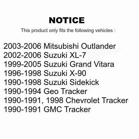 Tor Front Suspension Stabilizer Bar Link Kit For Suzuki XL-7 Mitsubishi Outlander Grand Geo TOR-K750181